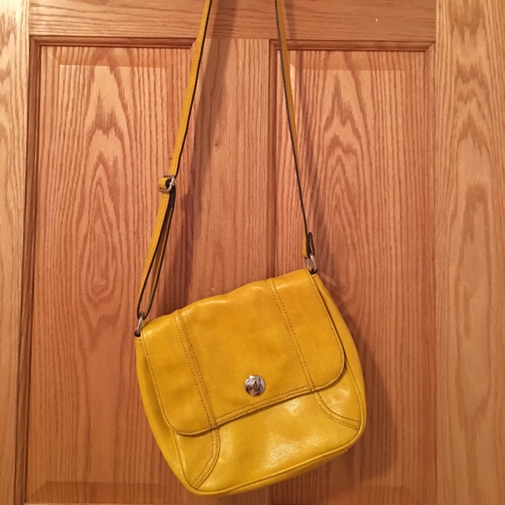 Liz Claiborne mustard yellow bag